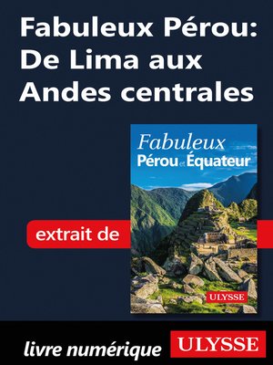cover image of Fabuleux Pérou